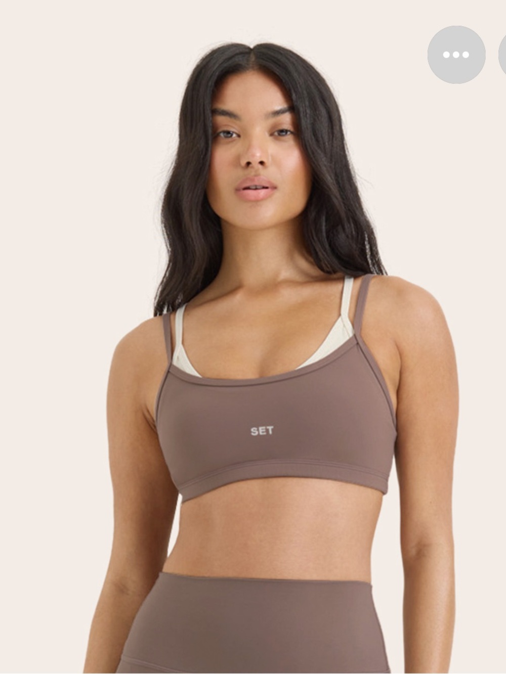 Set Active Breathe Layered Move Bra - Canoe